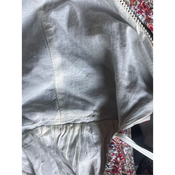 Haute hippie boho peasant fairy whimsical flutter sleeve  paisley maxi dress 6 - Picture 10 of 10